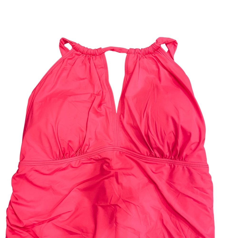 NWT Daci Tummy Control High Neck Bathing Suit For Plus Size Women-Neon sz 18w - Picture 3 of 8